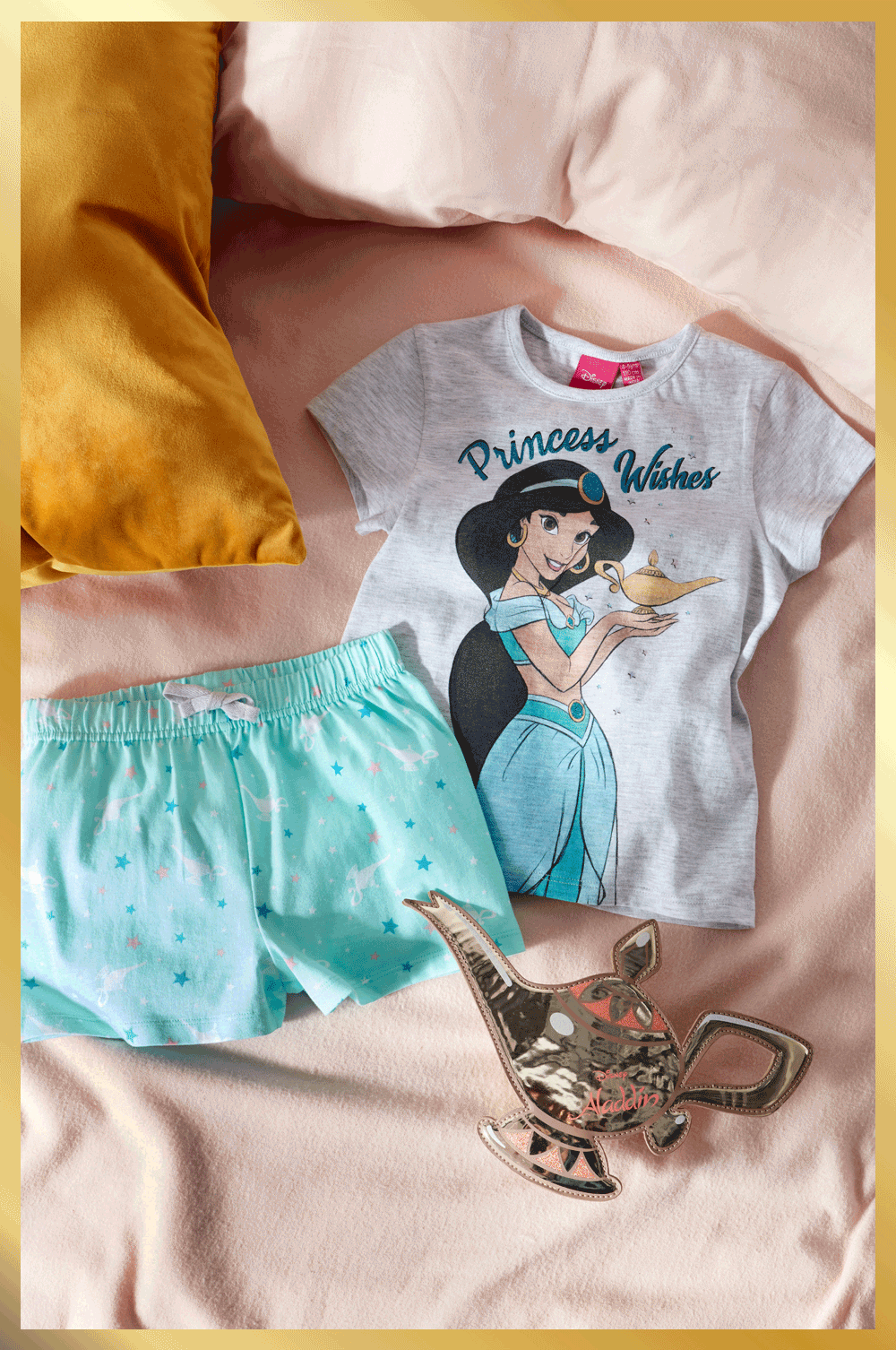 Damas Niñas Princesa vida Pijamas Con Licencia Disney Camiseta Leggings Primark BNWT